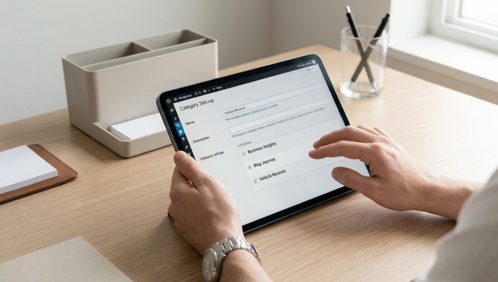 워드프레스 블로그 메뉴바 생성