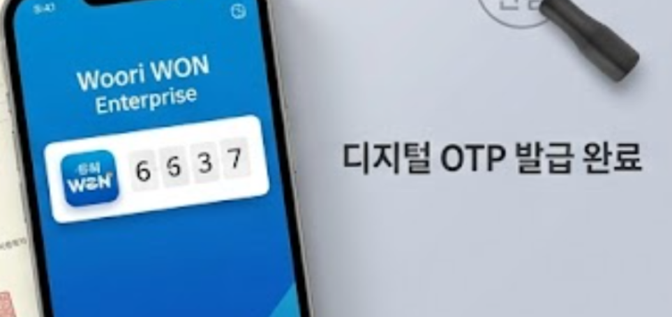 digital otp 우리은행 기업용앱